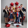 Фольгированная фигура «Ученица» на подставке 153 см