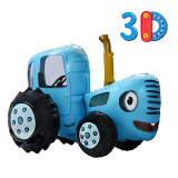 Синий Трактор 3D / 72 см / ДБ